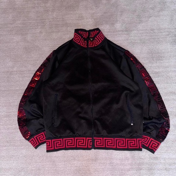 Versace Other - B Rey black and red Textured Jacket Mens  Large